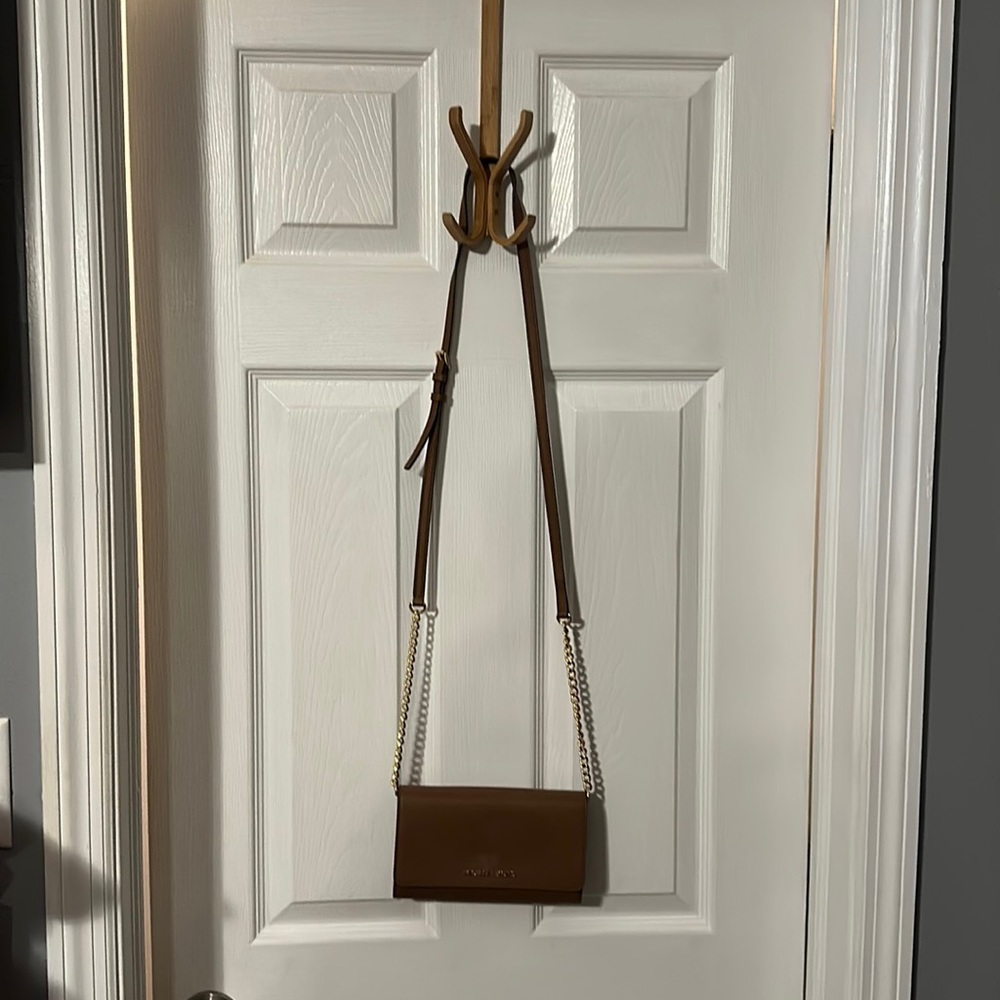 Michael Kors tan crossbody purse